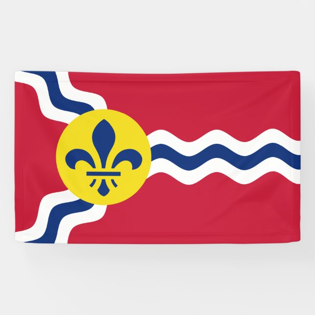 Flagge von St. Louis, Missouri Banner (Horizontal)