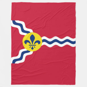 Flagge von St. Louis, Missouri Fleece Blanket