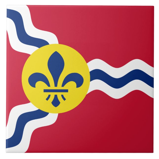 Flagge von St. Louis (Missouri) Fliese (Vorderseite)