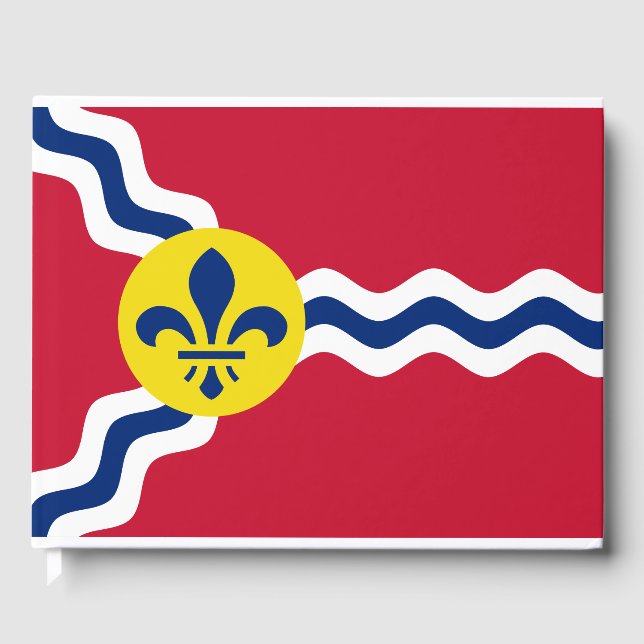 Flagge von St. Louis (Missouri) Gästebuch (Vorderseite)
