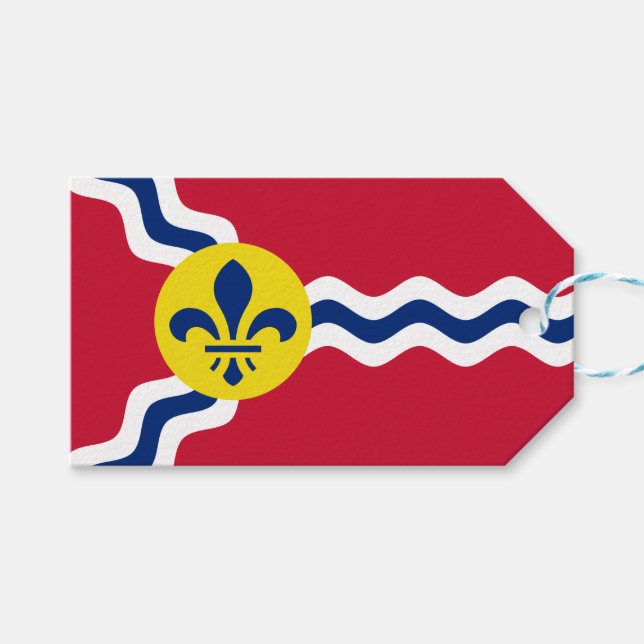 Flagge von St. Louis (Missouri) Geschenkanhänger (Vorderseite (Horizontal))