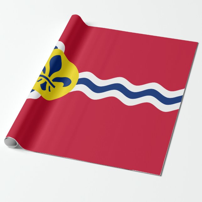 Flagge von St. Louis (Missouri) Geschenkpapier (Ungerollt)