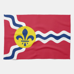 Flagge von St. Louis, Missouri Geschirrtuch