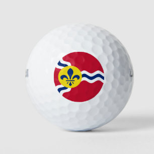 Flagge von St. Louis, Missouri Golfball