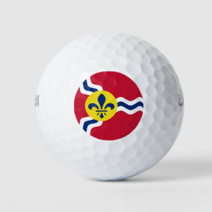 Flagge von St. Louis, Missouri Golfball
