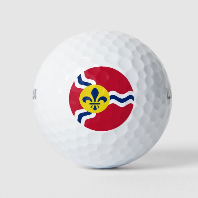 Flagge von St. Louis, Missouri Golfball (Vorderseite)