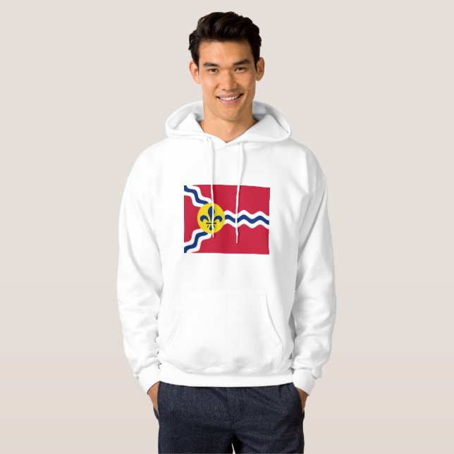 Flagge von St. Louis, Missouri Hoodie (Vorne ganz)