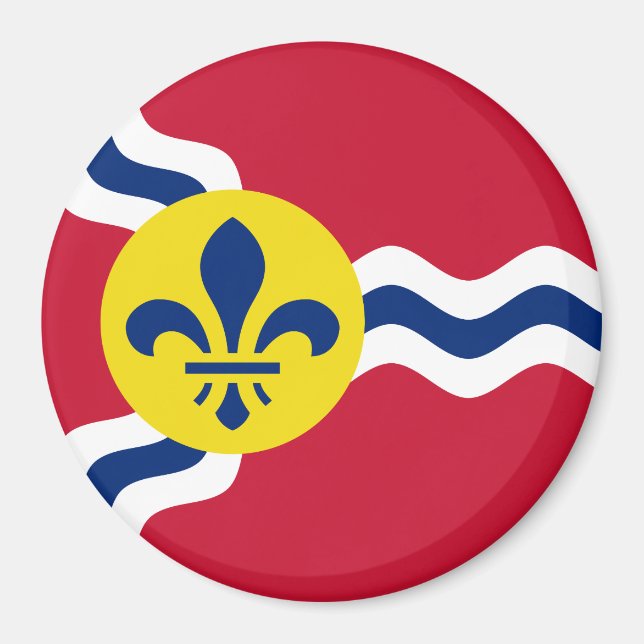 Flagge von St. Louis, Missouri, Magnet (Vorne)