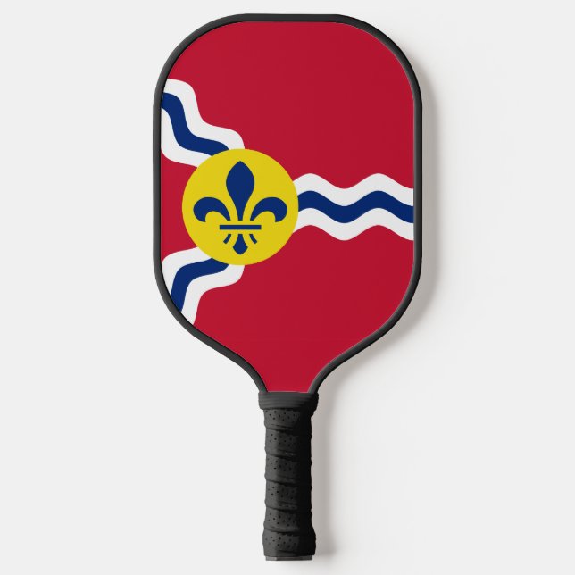 Flagge von St. Louis, Missouri Pickleball Schläger (Vorderseite)