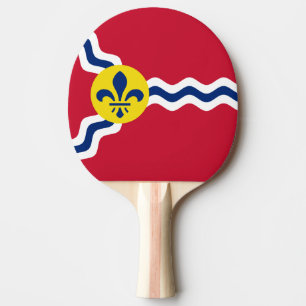 Flagge von St. Louis, Missouri Ping Pong Paddle Tischtennis Schläger