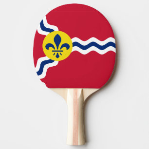 Flagge von St. Louis, Missouri Ping Pong Paddle Tischtennis Schläger