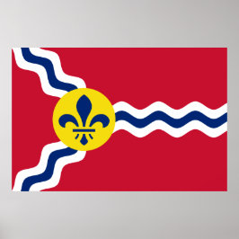 Flagge von St. Louis (Missouri) Poster