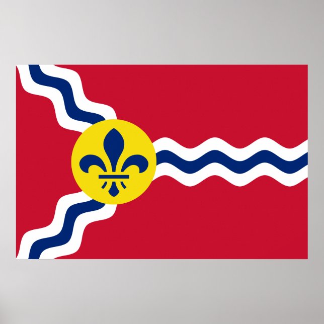 Flagge von St. Louis (Missouri) Poster (Vorne)