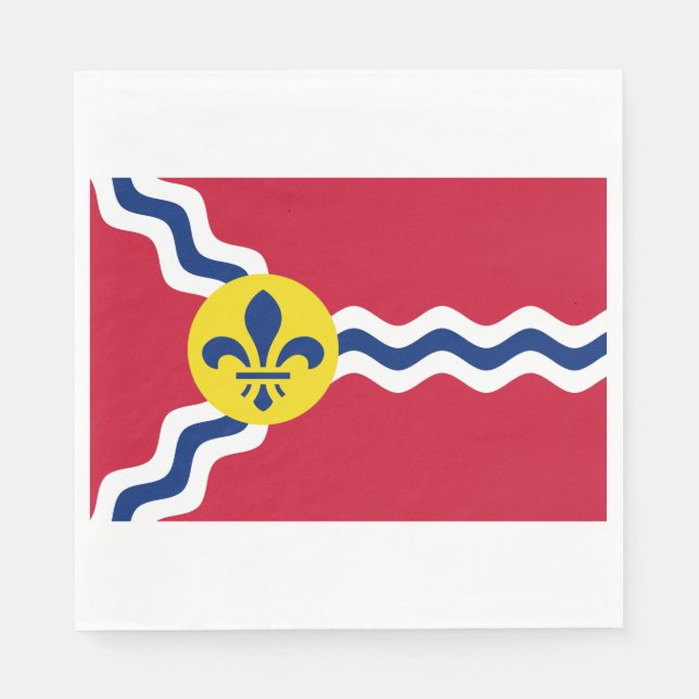 Flagge von St. Louis (Missouri) Serviette (Vorderseite)