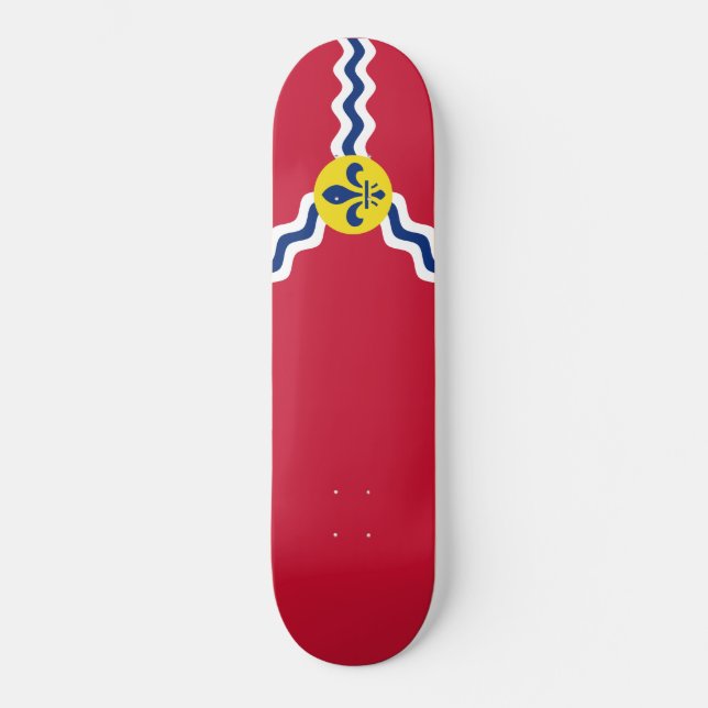 Flagge von St. Louis (Missouri) Skateboard (Vorderseite)