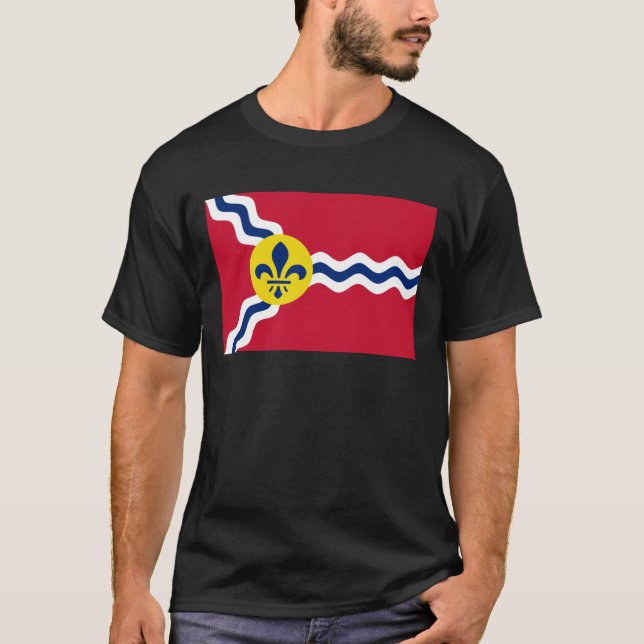 Flagge von St. Louis, Missouri T-Shirt (Vorderseite)