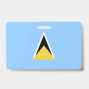 Flagge von St. Lucia Ausweis