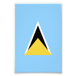 Flagge von St. Lucia Fotodruck