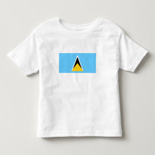 Flagge von St. Lucia Kleinkind T-shirt