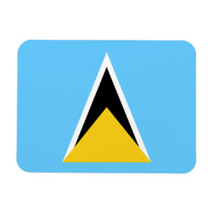 Flagge von St. Lucia Magnet