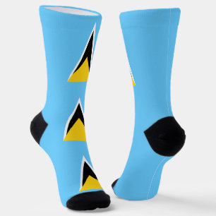 Flagge von St. Lucia Socken