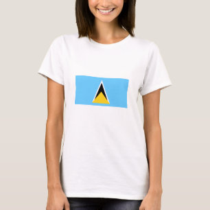Flagge von St. Lucia T-Shirt