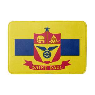 Flagge von St. Paul, Minnesota Bad Mat Badematte