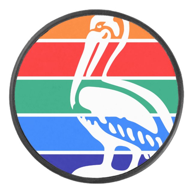 Flagge von St. Petersburg, Florida Eishockey Puck (Vorderseite)