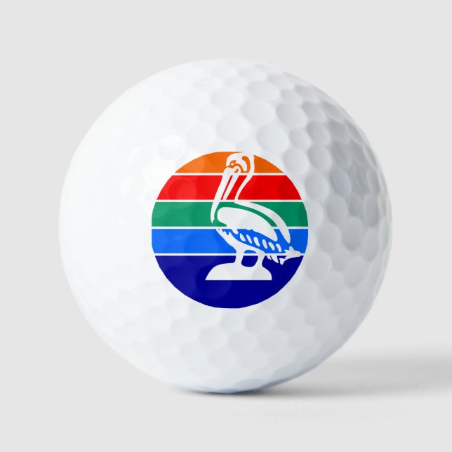 Flagge von St. Petersburg, Florida Golfball (Vorderseite)
