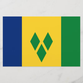 Flagge von St. Vincent und die Grenadinen Briefpapier