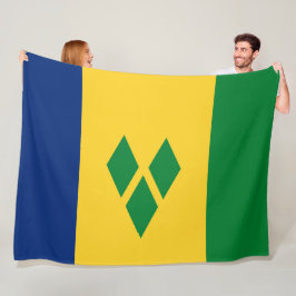 Flagge von St. Vincent und die Grenadinen Fleecedecke