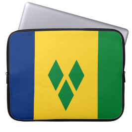 Flagge von St. Vincent und die Grenadinen Laptopschutzhülle