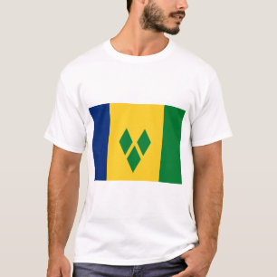 Flagge von St. Vincent und die Grenadinen T-Shirt