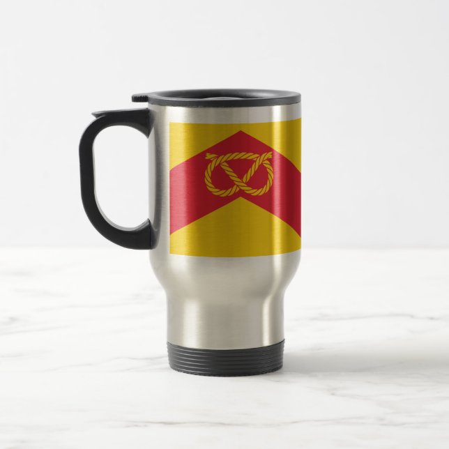 Flagge von Staffordshire Travel Mug Reisebecher (Links)
