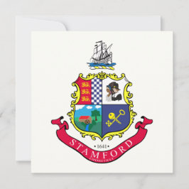Flagge von Stamford (Connecticut) Karte