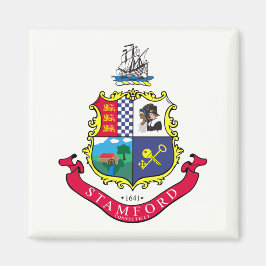 Flagge von Stamford (Connecticut) Magnet