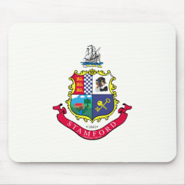Flagge von Stamford (Connecticut) Mousepad