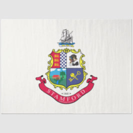 Flagge von Stamford (Connecticut) Seidenpapier
