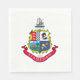 Flagge von Stamford (Connecticut) Serviette
