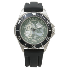 Flagge von Staten Island (Stadtbezirk von New York Armbanduhr