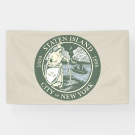 Flagge von Staten Island (Stadtbezirk von New York Banner