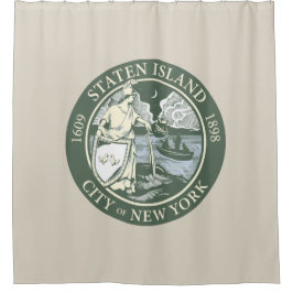 Flagge von Staten Island (Stadtbezirk von New York Duschvorhang