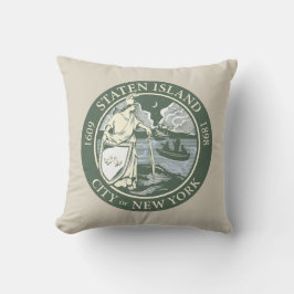 Flagge von Staten Island (Stadtbezirk von New York Kissen