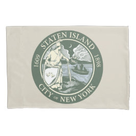 Flagge von Staten Island (Stadtbezirk von New York Kissenbezug