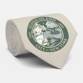 Flagge von Staten Island (Stadtbezirk von New York Krawatte