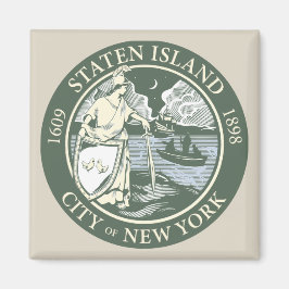 Flagge von Staten Island (Stadtbezirk von New York Magnet