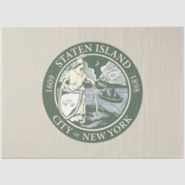 Flagge von Staten Island (Stadtbezirk von New York Seidenpapier