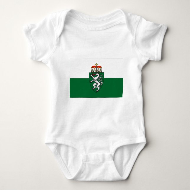 Flagge von Steiermark, Österreich Baby Strampler (Vorderseite)