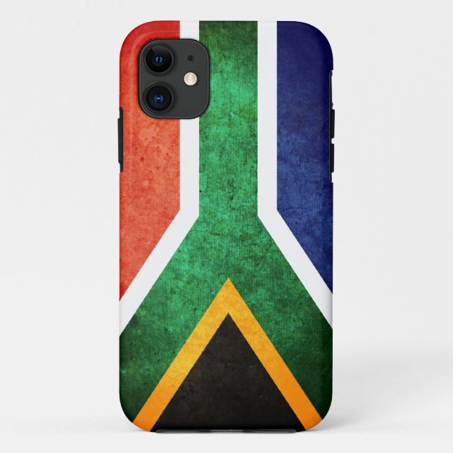 Flagge von Südafrika Case-Mate iPhone Hülle (Rückseite)
