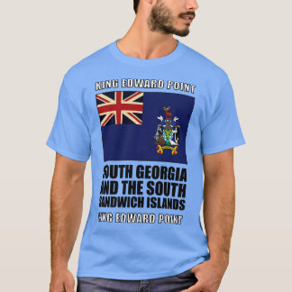 Flagge von Südgeorgien und Südsandwich-Insel T-Shirt